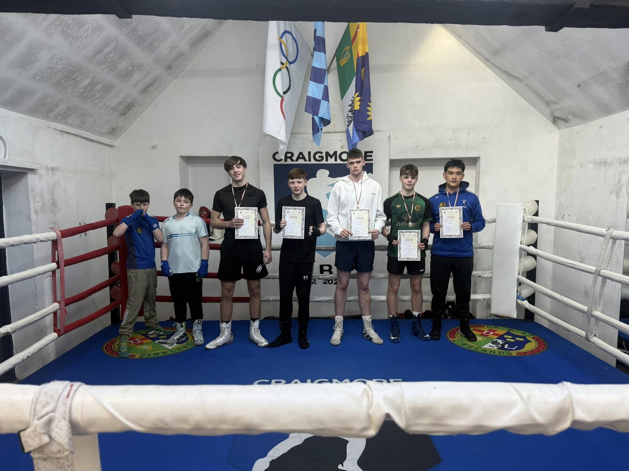 Awards ceremony at Craigmore A.B.C
